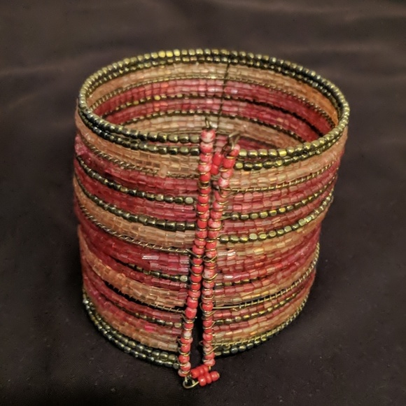 Beaded Cuff Bracelet - Picture 1 of 5